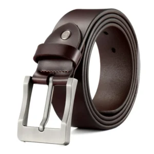 Black Brown Wholesale High Quality Cowhide Dress Genuine Leather Belt for Men