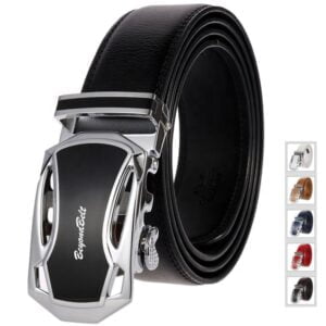 Quality Laser Print Custom Logo Fashion Automatic Buckle Genuine Leather Men Belts