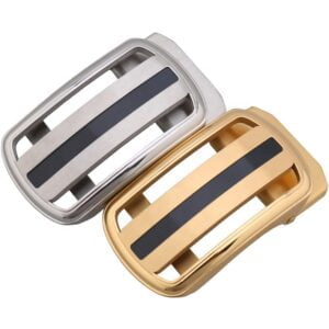 Men's Automatic Belt Buckles Stainless Steel Auto Lock Belt Buckles Hollow