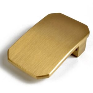 35 40mm Quality Glossy Simple Plain Copper Plate Solid Brass Belt Buckle for Men Women Leather Belt