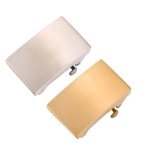 Low MOQ Factory Laser Print Logo Luxury Quality Customize Stainless Steel Slide Buckle for Click Belt