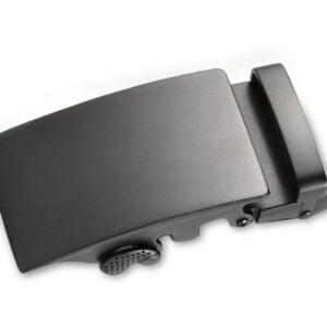 Custom Classic Blank Gunmetal Zinc Alloy Sliding Buckle for Automatic Leather Belt 35mm Wide