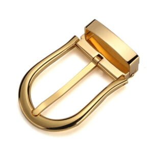 Custom High Quality Solid Brass Belt Buckle 35mm Wide Leather Belt Pin Buckle