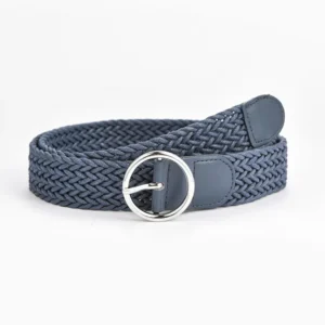 Round Buckle No Hole Unisex Autumn Winter Casual Jeans  Candy Color Faux Leather Oiled Wax Ladies Braided Belt